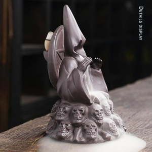 Skull Incense Burner Waterfall - acacuss
