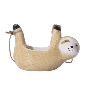 Sloth Hanging Succulent Flower Pot Nordic Creative Ceramics Green Radish Ceramic Culture Flower Pot Hanging Hanging Pot acacuss