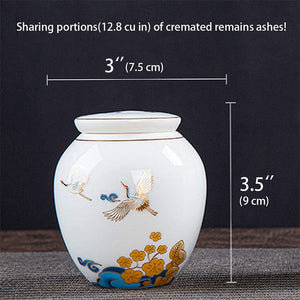 Small Cremation Urns for Human Ashes Ceramic Adult Dog Cat Ash Holders Miniature Memorial Funeral Urn for Sharing Ashes Pet Urns acacuss