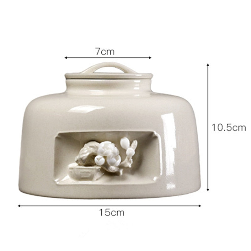 Small Pet Memories Funeral Urn Cremation Urn for Pet Ashes Hand Made in Ceramics acacuss