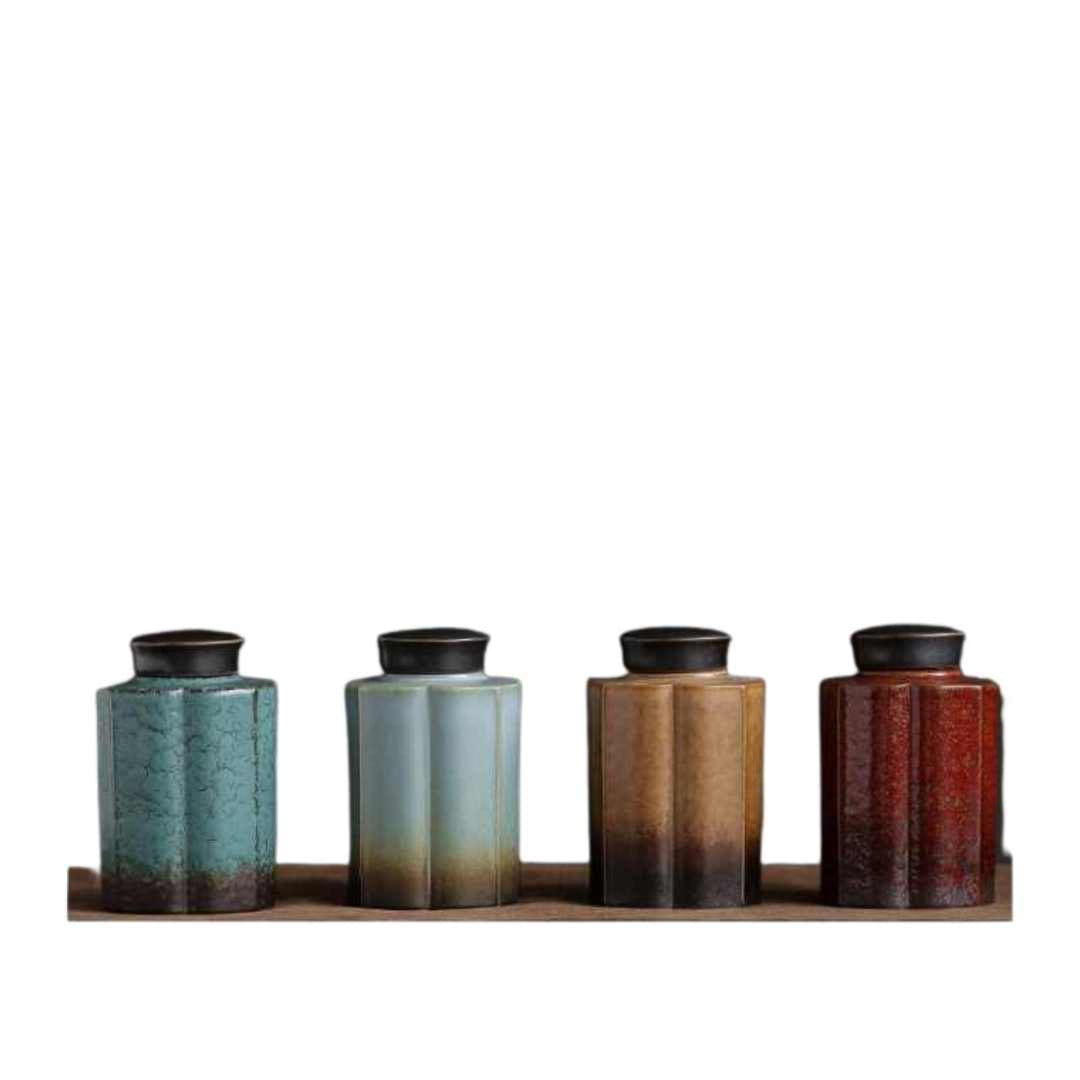 Small Tea Tin 290 ml With Lid Moisture-proof - acacuss