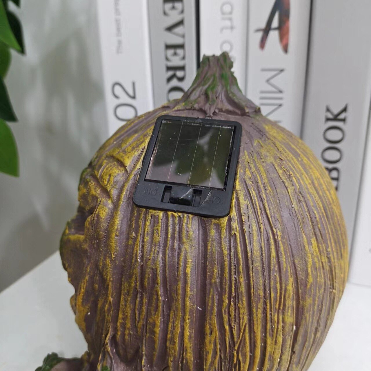 Solar Powerd Horror Demon Glowing Pumkin Ornament Resin Home Decoration Holiday Gift Halloween Table Decoration Dropshipping acacuss