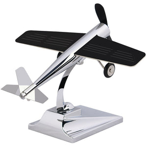 Solar Powered Rotating Airplane Model Car Decoration Creative Gift Box Home Decoration Living Room Decoration and Ornaments acacuss