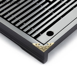 Solid Wood Tea Tray Storage Water Drainage Dual Use Tea set Tea Set Chinese Tea Room Ceremony Tools acacuss