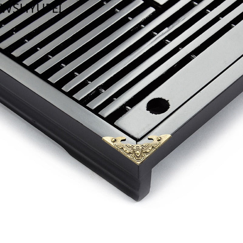 Solid Wood Tea Tray Storage Water Drainage Dual Use Tea set Tea Set Chinese Tea Room Ceremony Tools acacuss