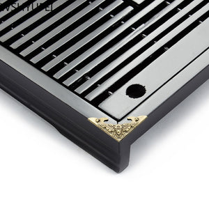 Solid Wood Tea Tray Storage Water Drainage Dual Use Tea set Tea Set Chinese Tea Room Ceremony Tools acacuss