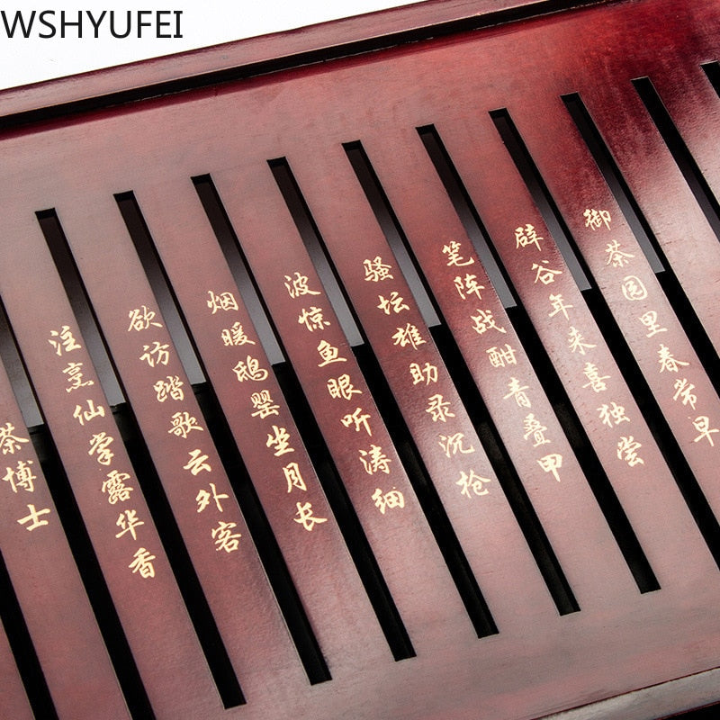 Solid Wood Tea Tray Storage Water Drainage Dual Use Tea set Tea Set Chinese Tea Room Ceremony Tools acacuss