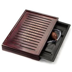 Solid Wood Tea Tray Storage Water Drainage Dual Use Tea set Tea Set Chinese Tea Room Ceremony Tools acacuss
