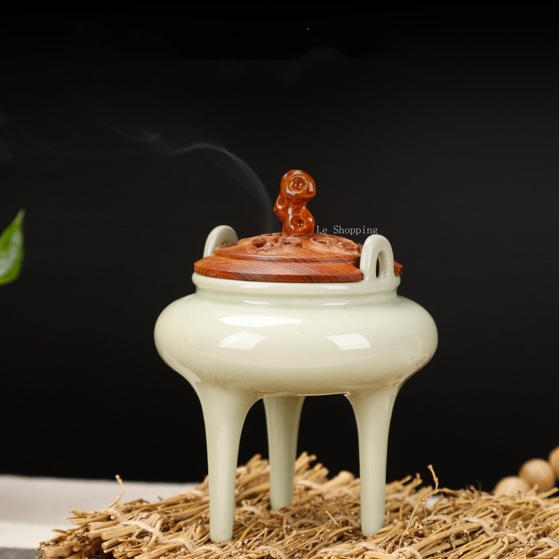 Song Style Elegant Incense Ceramic Set DIY Household Indoor Incense Seal Air Incense Burner Incense Spoon Incense Supplies acacuss