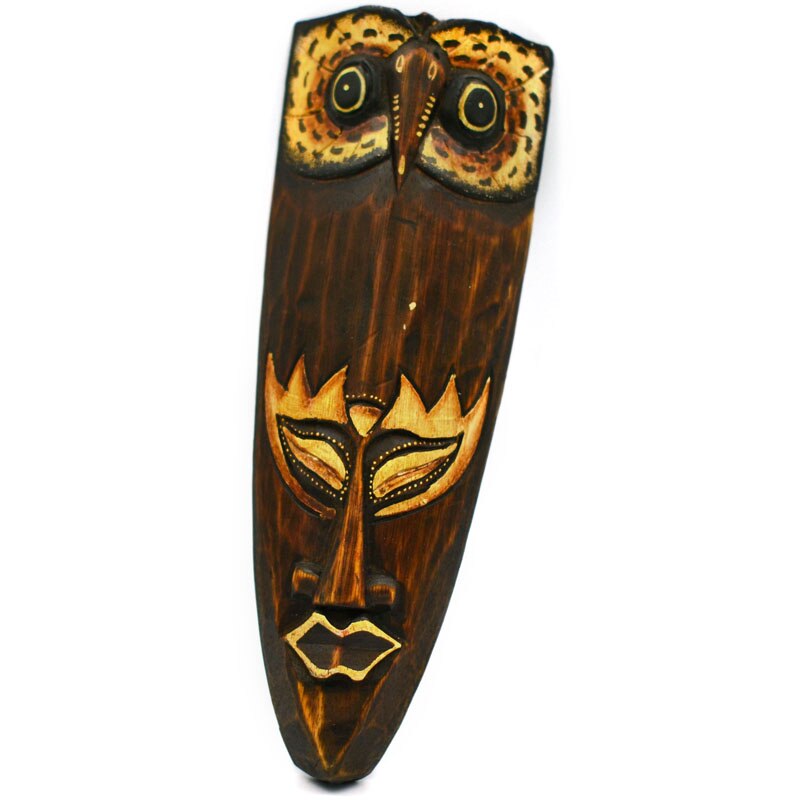 Southeast Asian Style Wall Hanging Pendant Thai Wood Carving African Face Mask Creative Retro Home Bar Hotel Decoration acacuss