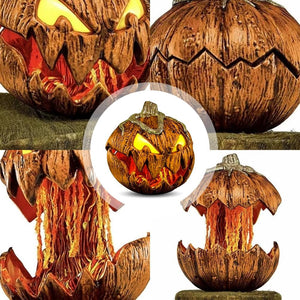 2023 New for Spirit Halloween Gourdo Animatronic,Halloween Rise and Fall Makes a Terrifying Sound Pumpkin Head,Halloween Decor acacuss