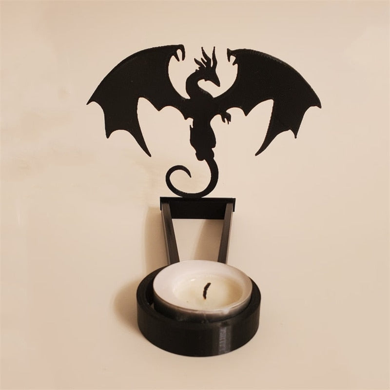 Spooktacular Halloween Shadow Decor Funny Candlestick with Skull Pumpkin Witch Desktop Decor Horror Spooky Decor 2023 Halloween acacuss
