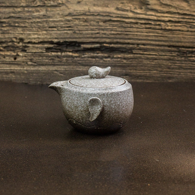 Stoneware Side Grip Pot Kung Fu Tea Set New Chinese Antique Teapot - acacuss