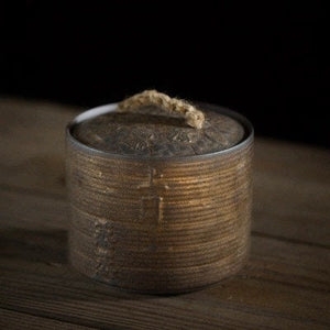 TEA Canister Stoneware Tea Caddy Ceramic Pot | Rust Glaze Sealed Cans Retro Wake Tea | Japanese Tea Container Cans Canister - ACACUSS