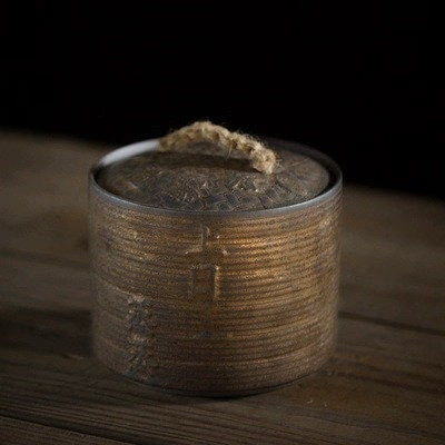 TEA Canister Stoneware Tea Caddy Ceramic Pot | Rust Glaze Sealed Cans Retro Wake Tea | Japanese Tea Container Cans Canister - ACACUSS