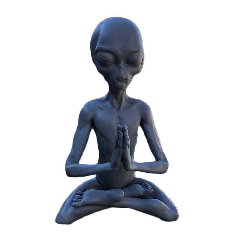 Strange Alien Holding Dwarf Jurassic Garden Elf Decoration Figurines Pieces Creative Art Design Courtyard Decor Garden Statues acacuss