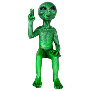 Strange Alien Holding Dwarf Jurassic Garden Elf Decoration Figurines Pieces Creative Art Design Courtyard Decor Garden Statues acacuss