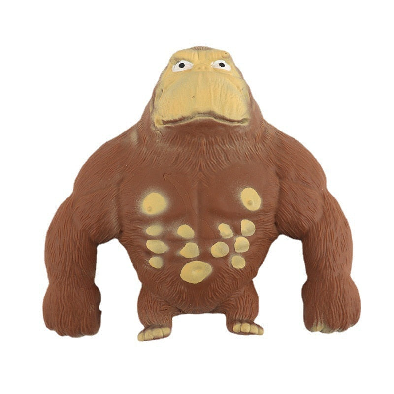 Stretch Gorilla Figure Sculpture Twisting Pulling Bending Anti-Anxiety Pinch Relieve Stress Toy Funny Kids Toy Knead Sand Toy acacuss