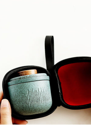 TEA SET | Gaiwan| Ideal Travel Gift | Modern Tea Jars | Tea Ceremony  Car Travel Kungfu Tea Set With 1 Pot And 1 Cup - acacuss