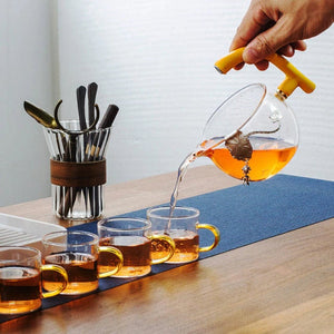 ACACUSS Loose leaf tea infuser for Herbal TEA Best tea Lover Gift | TIGER tea infuser Organic Tea Gift Box with tea strainer - ACACUSS