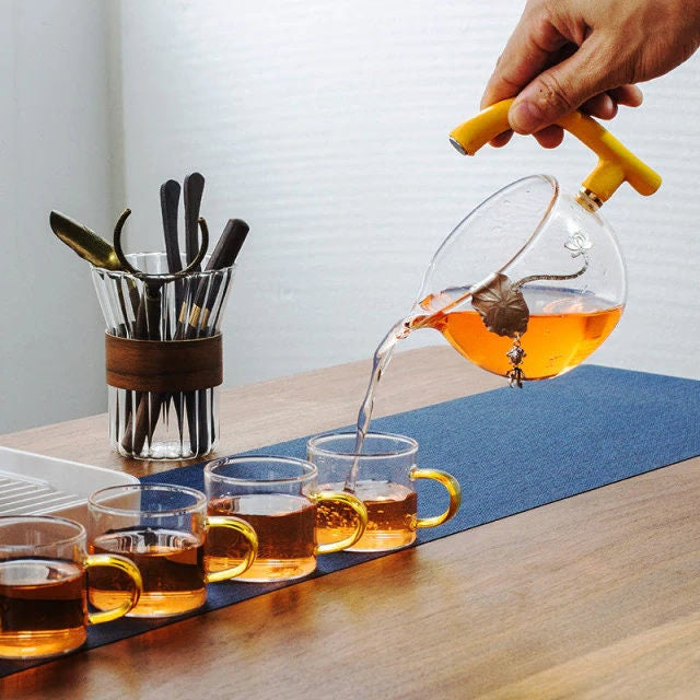 ACACUSS Loose leaf tea infuser for Herbal TEA Best tea Lover Gift | TIGER tea infuser Organic Tea Gift Box with tea strainer - ACACUSS