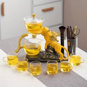 TIGER chinese tea set with Loose leaf tea infuser acacuss