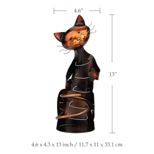 TOOARTS Cat Wine Rack Wine Holder Table Shelf Metal Practical Sculpture Wine Stand Storage Home Decoration Interior Crafts Gifts acacuss