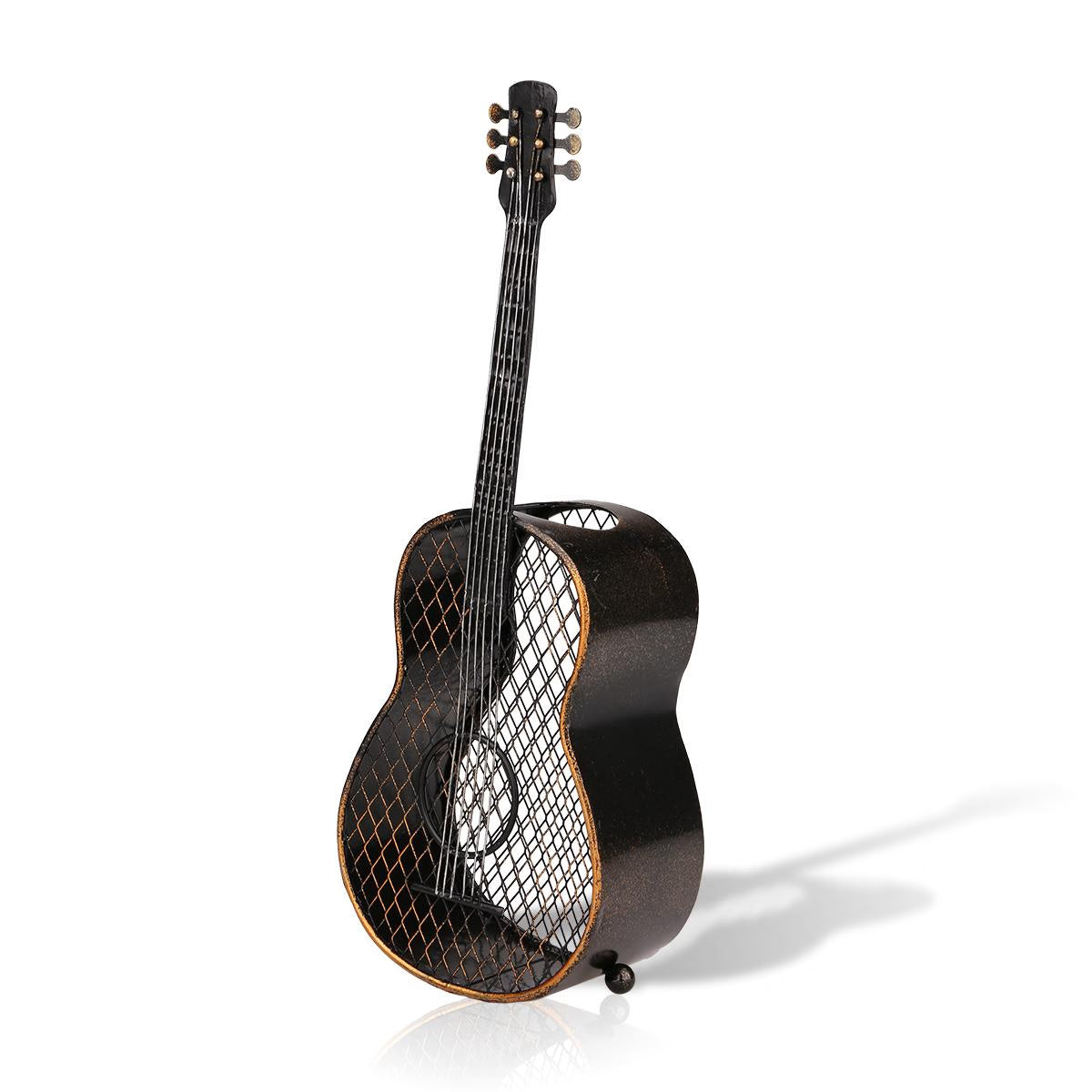 TOOARTS Guitar wine cork container Handcrafts Home decoration crafts vintage home decor Barware Ornament gifts storage rack acacuss