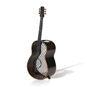 TOOARTS Guitar wine cork container Handcrafts Home decoration crafts vintage home decor Barware Ornament gifts storage rack acacuss