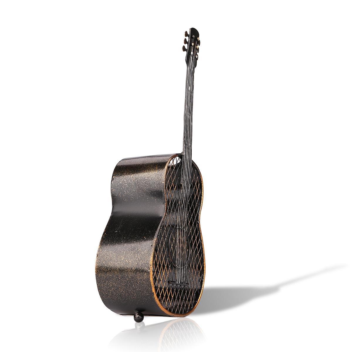 TOOARTS Guitar wine cork container Handcrafts Home decoration crafts vintage home decor Barware Ornament gifts storage rack acacuss