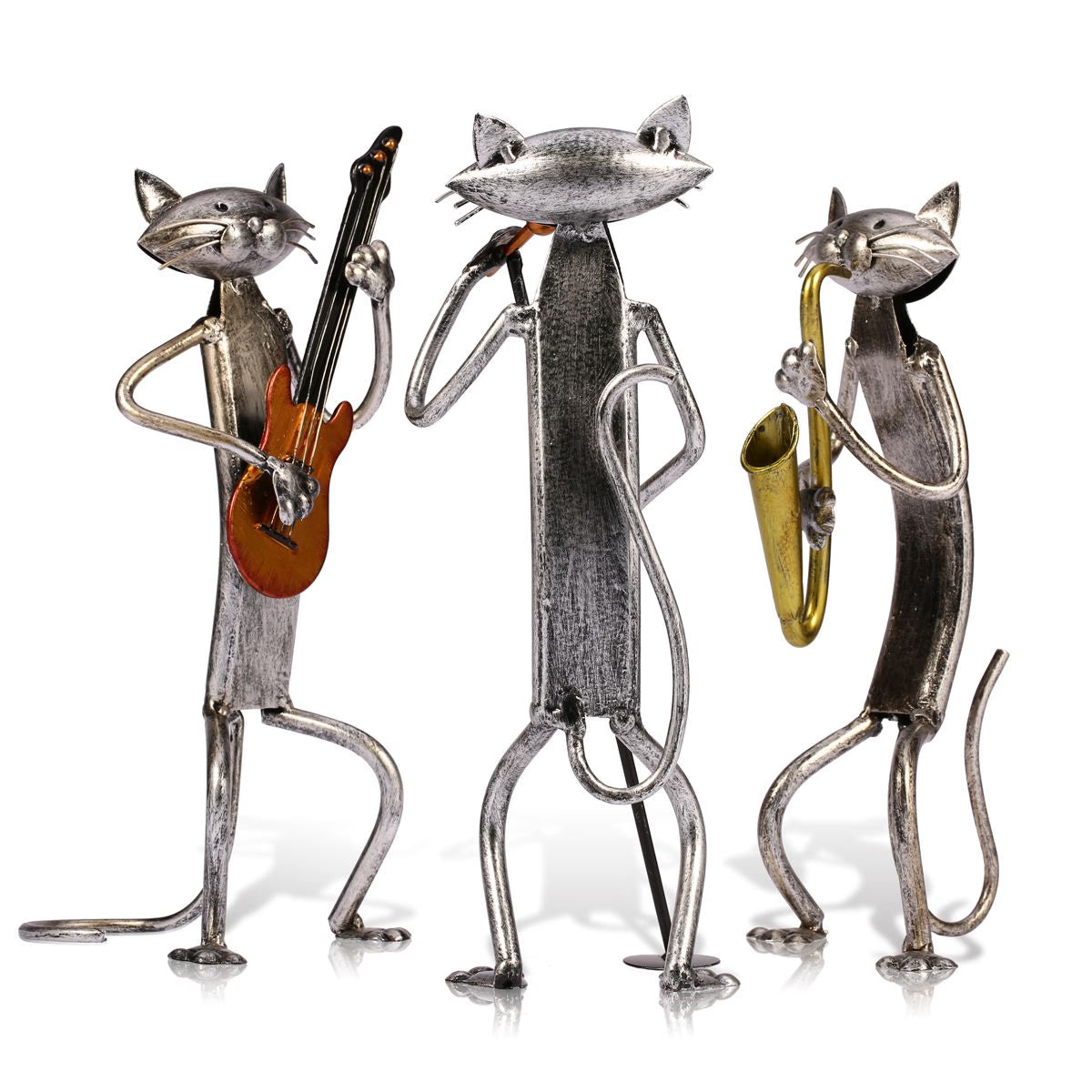 TOOARTS Metal Figurines Miniatures Garden Statues Sculptures Home Decoration Handicrafts Saxophone Furnishing Articles Gifts acacuss