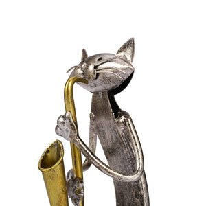 TOOARTS Metal Figurines Miniatures Garden Statues Sculptures Home Decoration Handicrafts Saxophone Furnishing Articles Gifts acacuss
