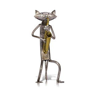 TOOARTS Metal Figurines Miniatures Garden Statues Sculptures Home Decoration Handicrafts Saxophone Furnishing Articles Gifts acacuss