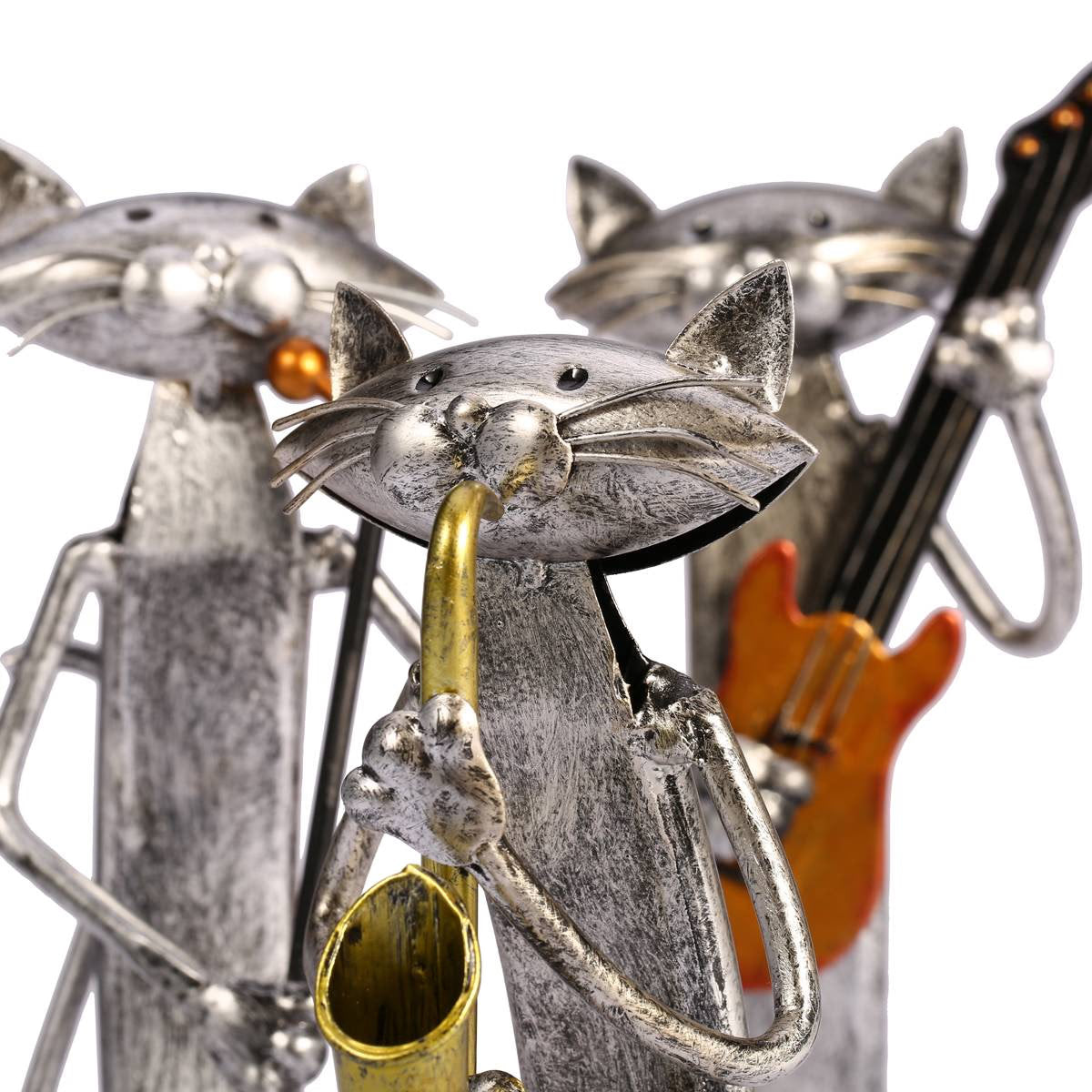 TOOARTS Metal Figurines Miniatures Garden Statues Sculptures Home Decoration Handicrafts Saxophone Furnishing Articles Gifts acacuss