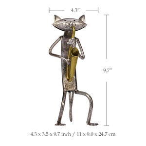 TOOARTS Metal Figurines Miniatures Garden Statues Sculptures Home Decoration Handicrafts Saxophone Furnishing Articles Gifts acacuss