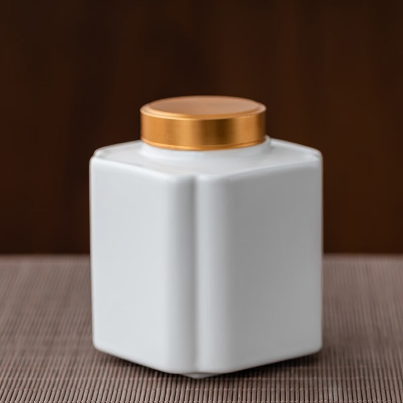 Tea Caddy Ceramic Jar Sealed Jar Moisture-proof Storage Tank Tea Box Tea Organizer Sugar Bowl Food Container Decorative Jars acacuss