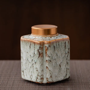 Tea Caddy Ceramic Jar Sealed Jar Moisture-proof Storage Tank Tea Box Tea Organizer Sugar Bowl Food Container Decorative Jars acacuss