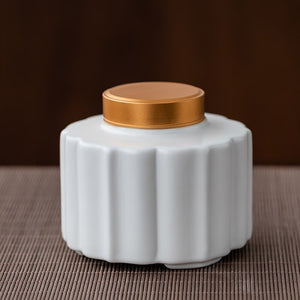 Tea Caddy Ceramic Jar Sealed Jar Moisture-proof Storage Tank Tea Box Tea Organizer Sugar Bowl Food Container Decorative Jars acacuss