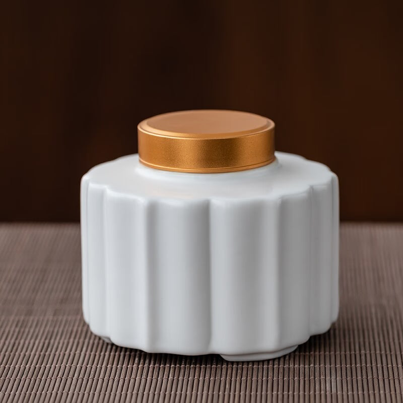 Tea Caddy Ceramic Jar Sealed Jar Moisture-proof Storage Tank Tea Box Tea Organizer Sugar Bowl Food Container Decorative Jars acacuss