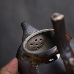 ACACUSS Tea-Ceramic Teapot Stump HANDMADE Chinese Tea Pot 240ml - Ceramic teapots tea kettle stump traditional chinese tea pot - ACACUSS