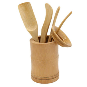 Tea Ceremony Tools Six Gentlemen Bamboo Tea Accessories Creative Kung Fu Tea Cereamony Set Chinese Tea Bamboo Utensils 6pcs/set acacuss