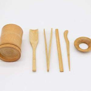 Tea Ceremony Tools Six Gentlemen Bamboo Tea Accessories Creative Kung Fu Tea Cereamony Set Chinese Tea Bamboo Utensils 6pcs/set acacuss