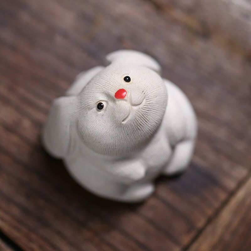 Tea Pet Zodiac Rabbit Tea Set Home Furnishings Sculpture Moon Rabbit Tea Accessories acacuss