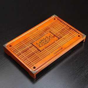 ACACUSS Wood Tea Tray Drainage Water Storage Kung Fu Tea Set Drawer Tea Board Table Chinese Tea Ceremony Tools Drawer Type Dual-purpose Wood - ACACUSS