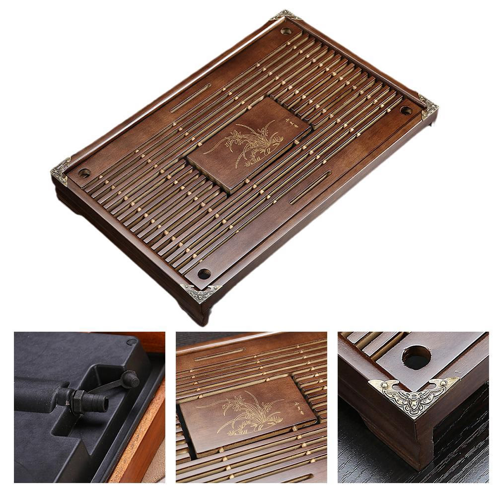 Tea Tray Drainage Water Storage - Kung Fu Tea Board Table - acacuss