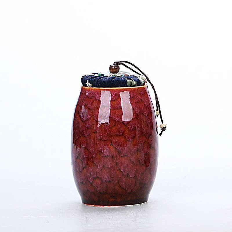 Ceramic Tea Container  |  Cans Canister |  Candy Can | Tea Ceremony Accessories 500 ML - ACACUSS