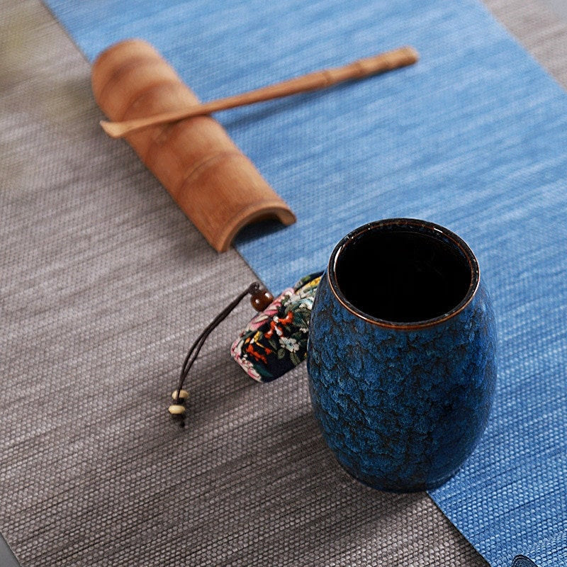 Ceramic Tea Container  |  Cans Canister |  Candy Can | Tea Ceremony Accessories 500 ML - ACACUSS