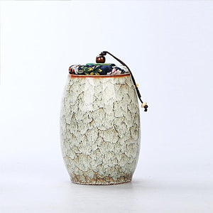 Ceramic Tea Container  |  Cans Canister |  Candy Can | Tea Ceremony Accessories 500 ML - ACACUSS