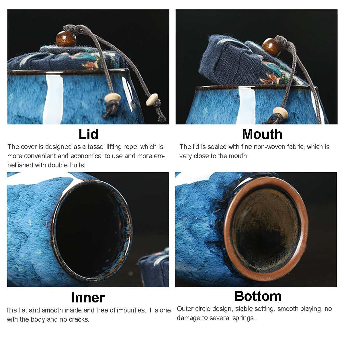 Ceramic Tea Container  |  Cans Canister |  Candy Can | Tea Ceremony Accessories 500 ML - ACACUSS