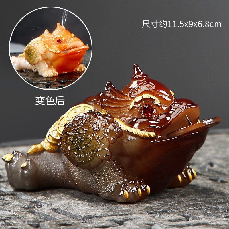 Tea pet color changing fruit tea from pet furnishings to boutique household tea table tea set tea pet tea ceremony furnishings acacuss